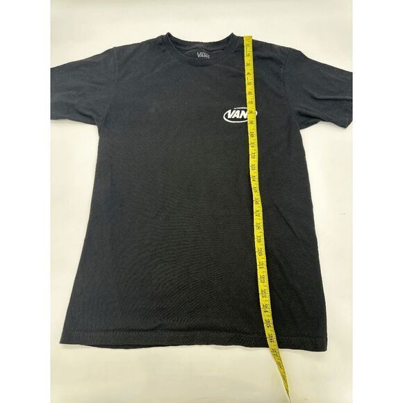 Vans T-Shirt Unisex w/ Logo Original Off The Wall Crew Neck Sz S Cotton Black - Picture 6 of 6